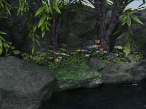 river scene Model 3D