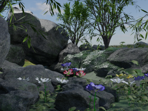 river scene Model 3D