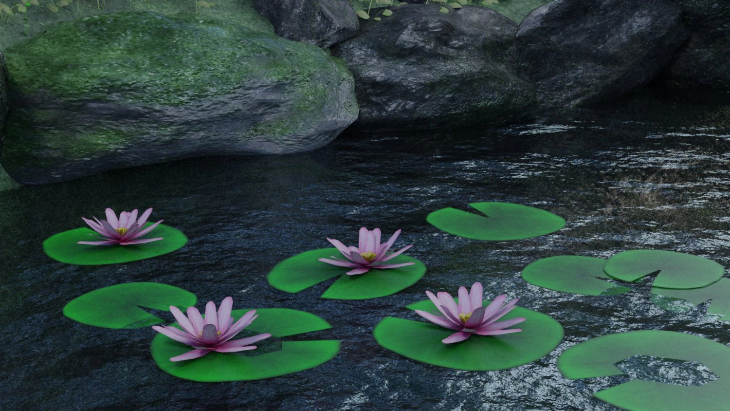 lily pad 3D Model .c4d .max .obj .3ds .fbx .stl .blend