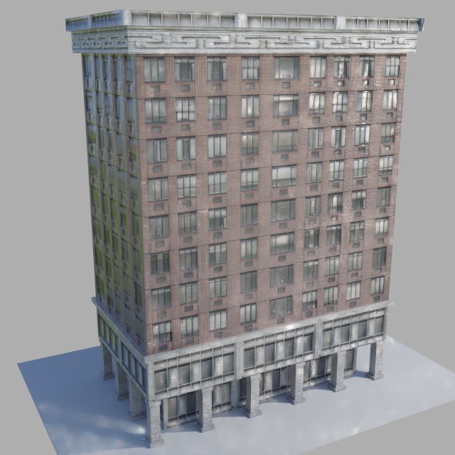 realistic building 3Dモデル .c4d .max .obj .3ds .fbx .stl .blend 