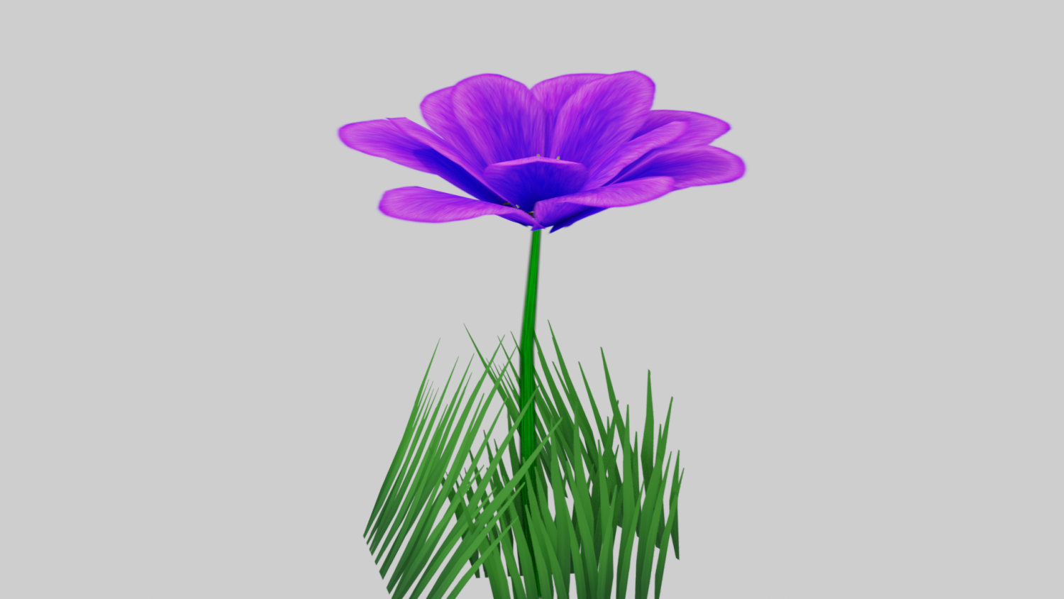 3D model flower base VR / AR / low-poly