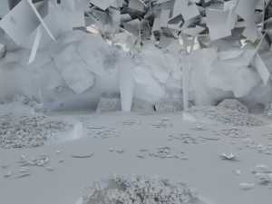 waterfall scene Modèle 3D