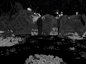 waterfall scene Modèle 3D