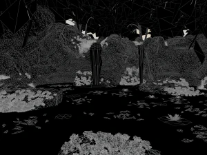 waterfall scene 3D Model