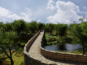 bridge scene Modelo 3D