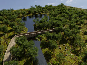bridge scene 3D Model