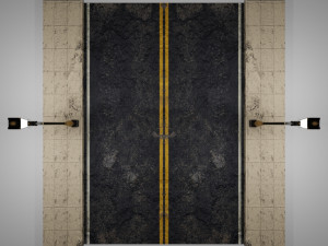 street with lampost 3D Model