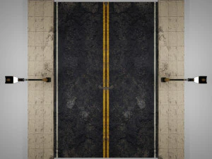 street with lampost 3D Model