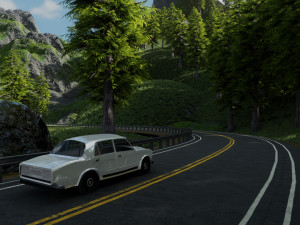 highway scene Modelo 3D
