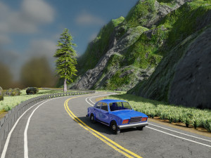 highway scene Modelo 3D