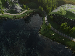 highway scene Modelo 3D