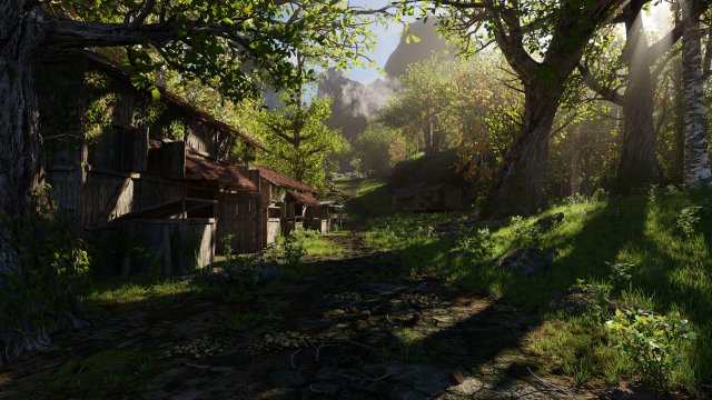 medieval pathway scene Model 3D .c4d .max .obj .3ds .fbx .stl .blend 