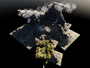 medieval pathway scene Model 3D