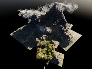 medieval pathway scene 3D Model