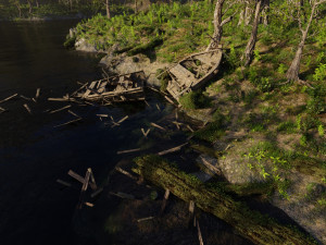 jungle dock scene Modello 3D