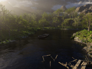 jungle dock scene Modello 3D