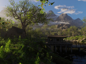 jungle dock scene Modello 3D