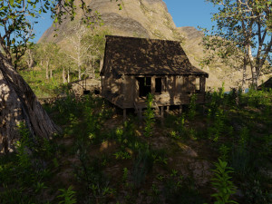 jungle dock scene Modello 3D