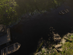 jungle dock scene Modello 3D