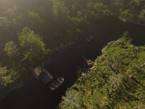 jungle dock scene Modello 3D