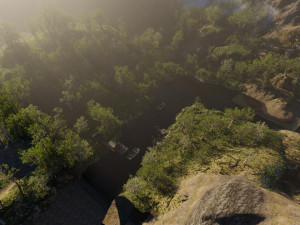 jungle dock scene Modello 3D