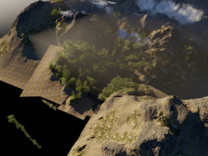 jungle dock scene 3D Model
