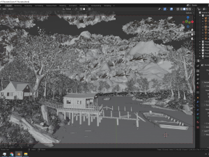 jungle dock scene Modello 3D