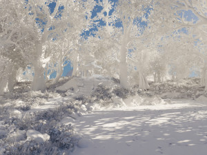 Japanese Gazebo Scene 3D Model