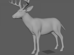 realistic deer o 3D 모델