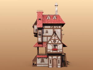 big cartoon home 3Dモデル
