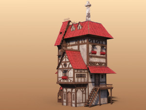big cartoon home 3Dモデル