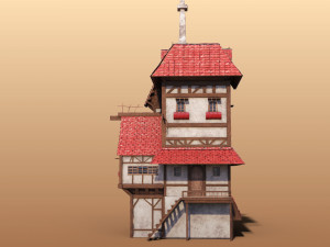 big cartoon home 3Dモデル