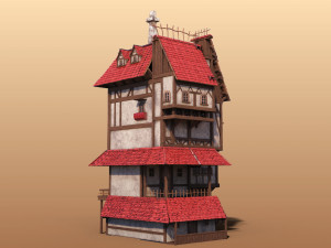 big cartoon home 3Dモデル