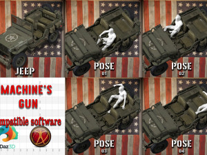 Jeep willys MB 1944 hd txt4K 3Dモデル