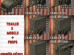 Jeep willys MB 1944 hd txt4K 3Dモデル