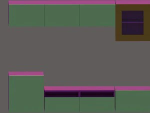 armadio per tv Modello 3D