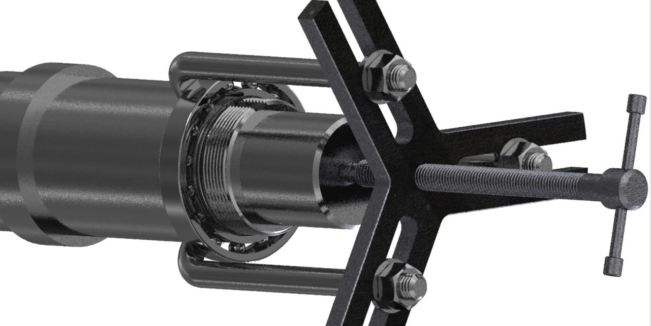 bearing puller 3D Model .c4d .max .obj .3ds .fbx .stl .blend 