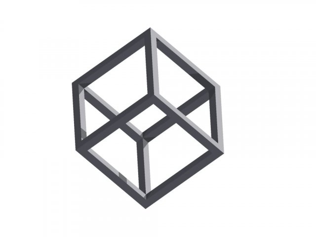 cube 3D 프린트 모델 .c4d .max .obj .3ds .fbx .stl .blend 