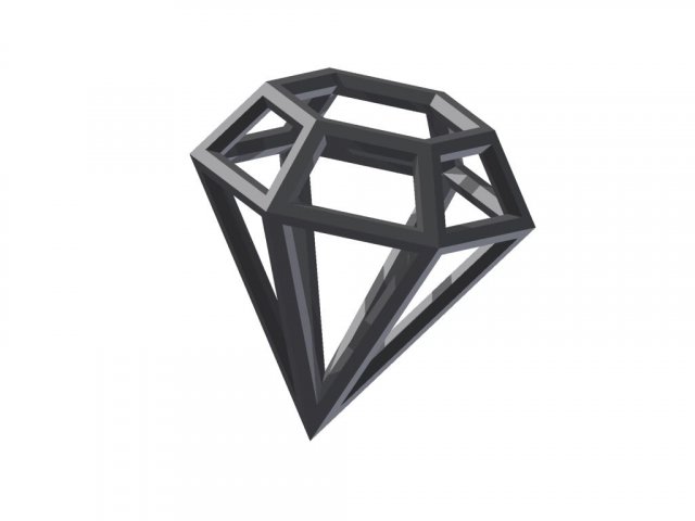 diamond 3D-Druckmodell .c4d .max .obj .3ds .fbx .stl .blend 