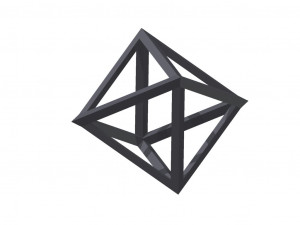 octahedron 3D 프린트 모델