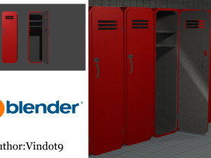 locker 3D Model