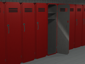 locker 3D Model