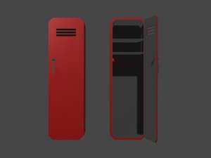 locker 3D Model