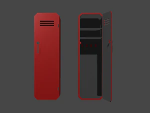 locker 3D Model