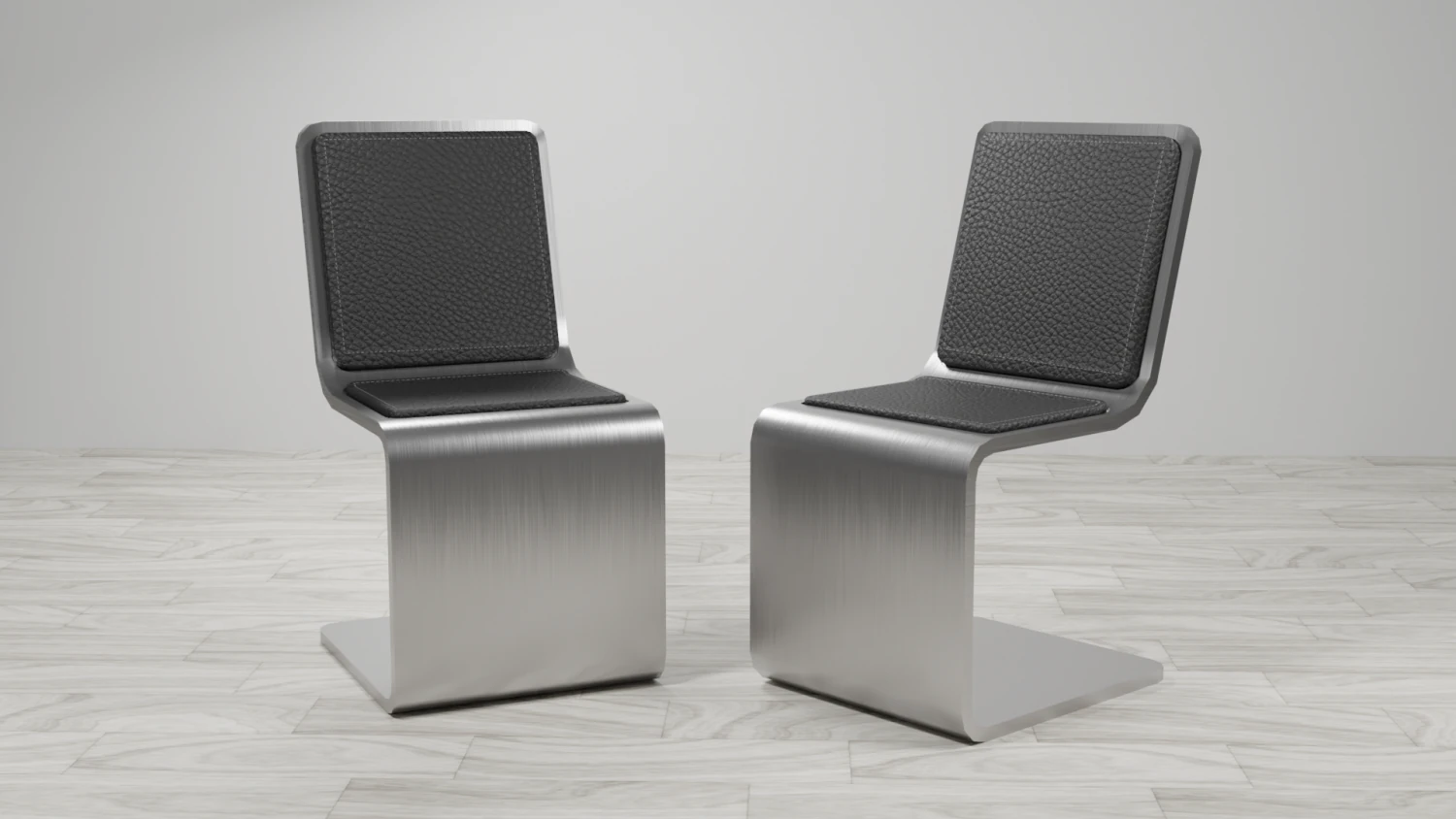 chair bent 3D Model .c4d .max .obj .3ds .fbx .stl .blend