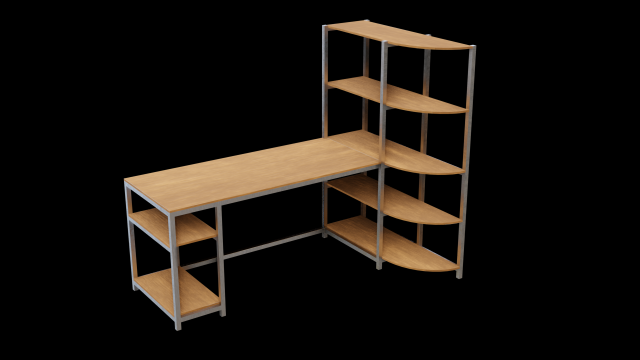 Table 3D Model .c4d .max .obj .3ds .fbx .stl .blend 