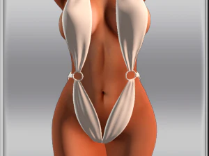 bikini on a female avatar 3D Model