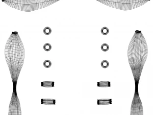 bikini on a female avatar 3D Model