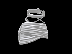 skirt on female avatar 3D Model
