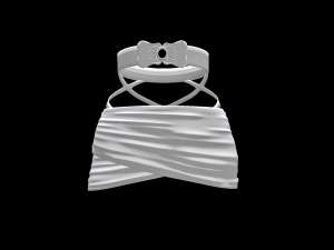 skirt on female avatar 3D Model